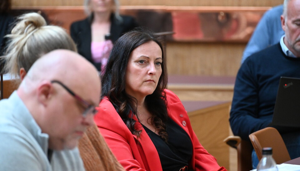 Beritt Tønnesen (Ap) under et Administrasjons- og likestillingsutvalget (ADMU) møte i mai.