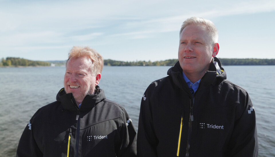 Ole Peter Brandal (CEO, Trident Aqua Services) og Arild Aasmyr (daglig leder, FSV Group)