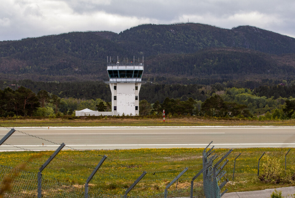 Flytårnet på Kvernberget lufthavn.