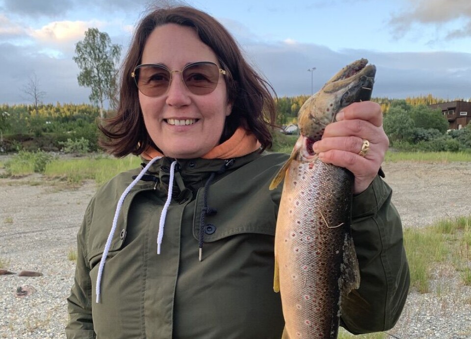 Fotograf Ana Maria Costa Pombo fra Averøy er også en habil ferskvannsfisker.