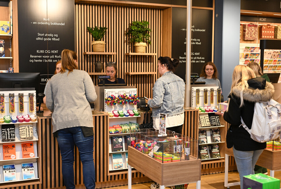 Fra åpningsdagen hos Norli Kristiansund på Alti Futura.
