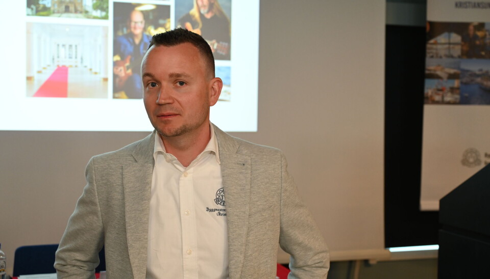 Styreleder Roger Storsæther i Byggmestrenes forening i Kristiansund. FOTO: THOMAS MYRVANG