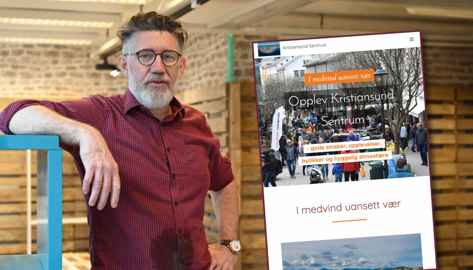 Tom Gotland står bak nettsiden kristiansundsentrum.no, i regi av Sentrum utvikling AS.