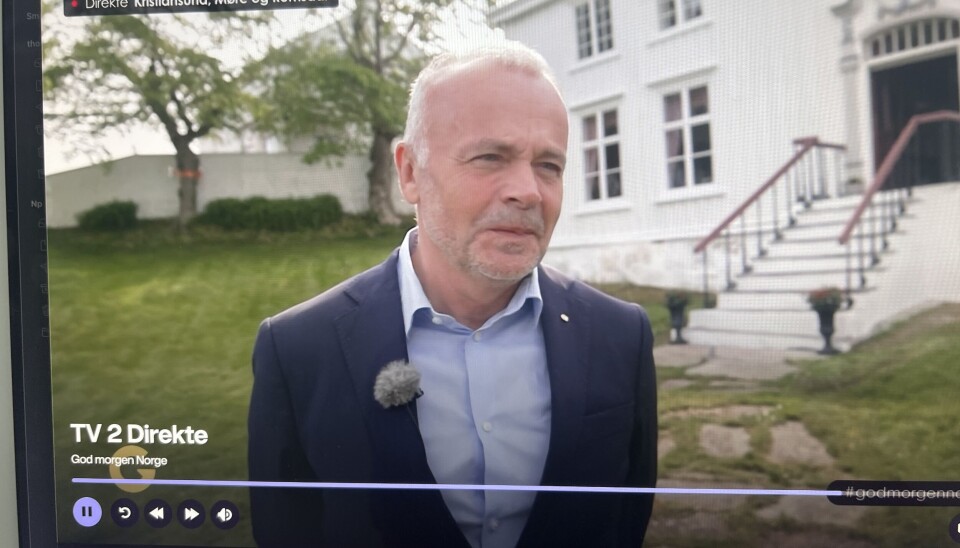 Ordfører Kjell Neergaard (Ap) i Kristiansund på direkten hos TV 2.