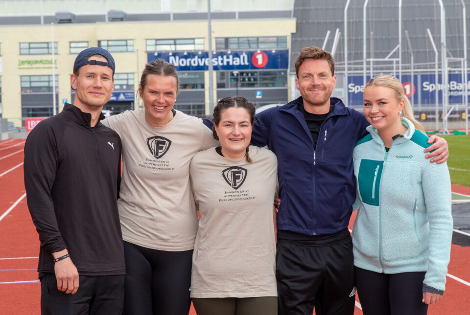F.v.: Tor Martin Adriansen, Aina Aarøe, Isabel Figueroa, Mikkel Vebenstad og Barbro Hegeberg