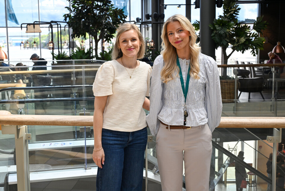 F..v.: Senterleder Therese Schei Olsen ved Alti Storkaia og hennes sommervikar, Anna Haug.