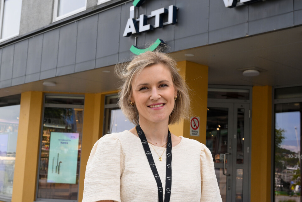 Senterleder Therese Schei Olsen ved Alti Storkaia.