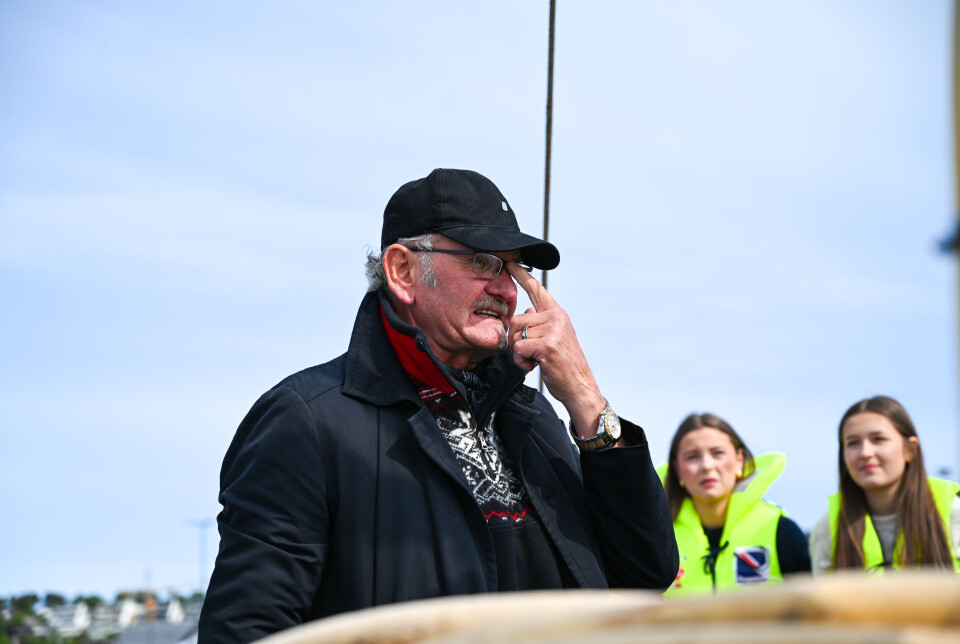 Geir Gjengstø fra Lions var fortelleren ombord i Linskjær. Han fortalte om historien til Klippfisken.