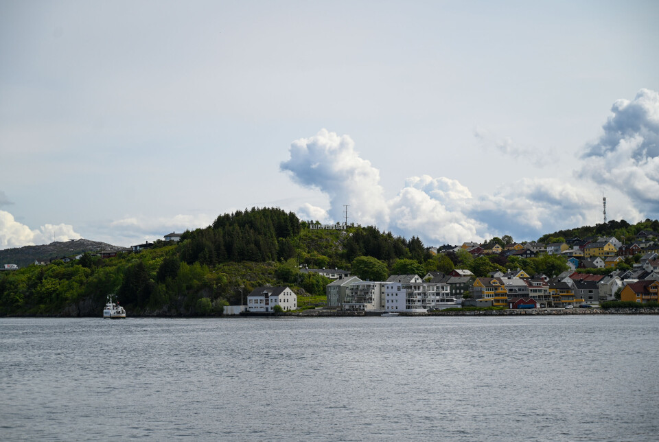 Klippfiskdagan er markert på byskiltet.