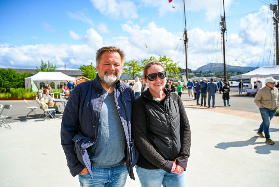 Lærerne Jørn Aasprong og Christina Holm.
