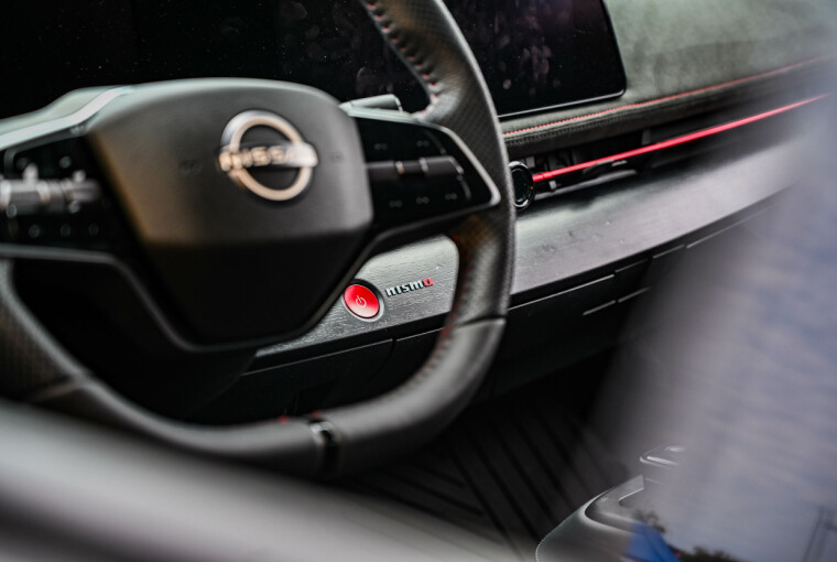 NISMO detaljer i førermiljøet, her ville utsendte kost seg.