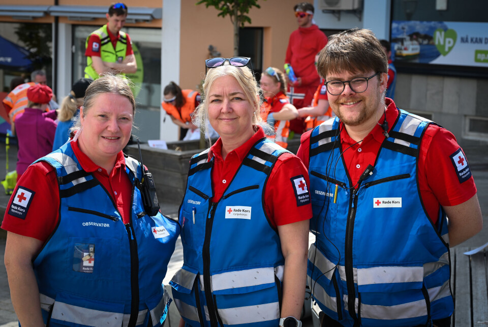 Fv. Marit Haldorsen, Christine Rørhuus-Øye, Stian Berntsen. Kristiansund.