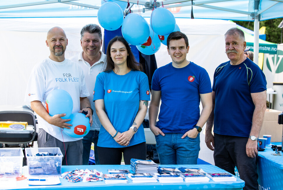 f.v Frode Sandøy, Stein Sandvik, Kristina Visnes, Joakim Myklebust Tangen, og Geir Simonsen.