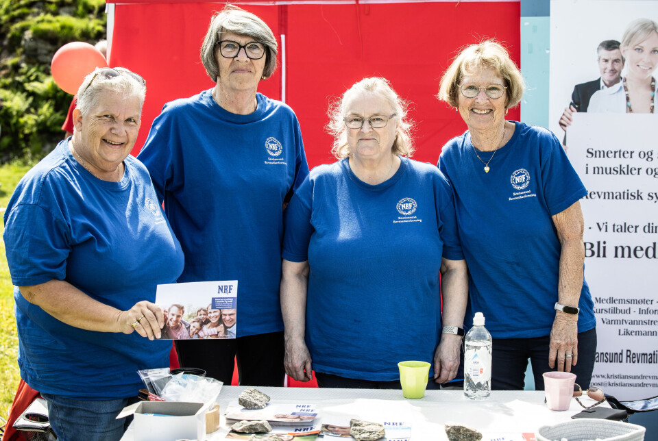 Norsk Revmatikerforbund. f.v. Kari Heggem, Anne Grete Mogstad (Leder), Toril Ildhusøy, og Hanne Torvik.