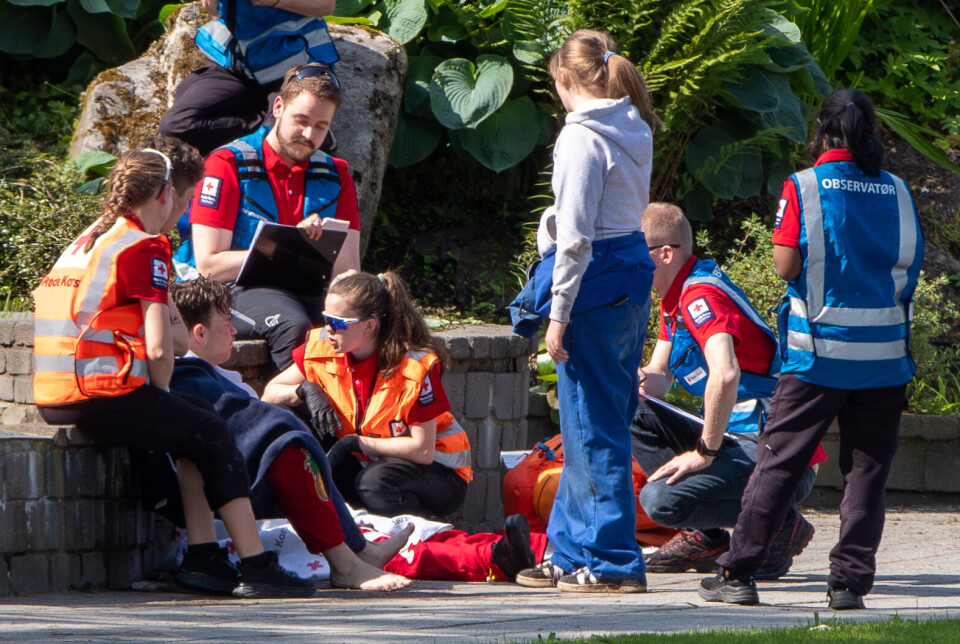 De øvde på å være ekte hverdagshelter