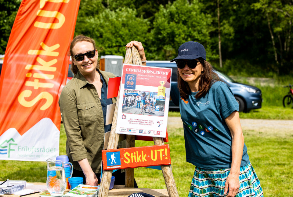 Helselaget. Friluftsrådet f.v. Hilvi Auerdal og Anne Melbø.