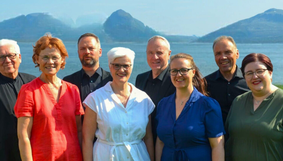 Fra gruppens offisielle Facebook-side. F.v.: Jan Øivind Jensen, Ann Aase Kvalvaag, Terje Åshamar, Christine Reitan, Eilif Odde, Randi Sandstad, Olav Godø og Trine Oftedal.
