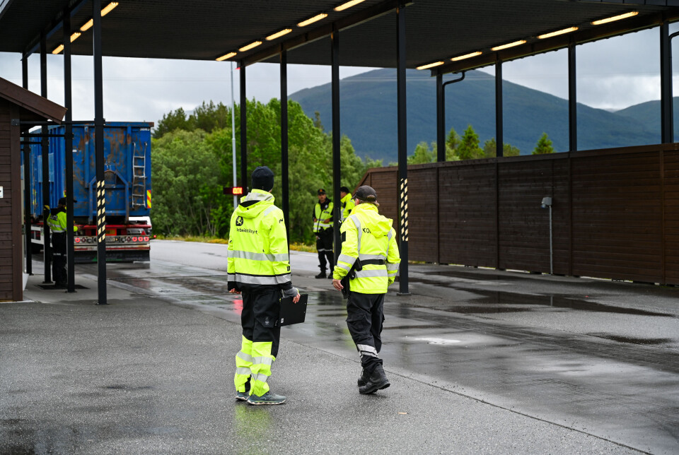 Arbeidstilsynet, politiet, skatteetaten og Statens Vegvesen samarbeidet tett under kontrollen.