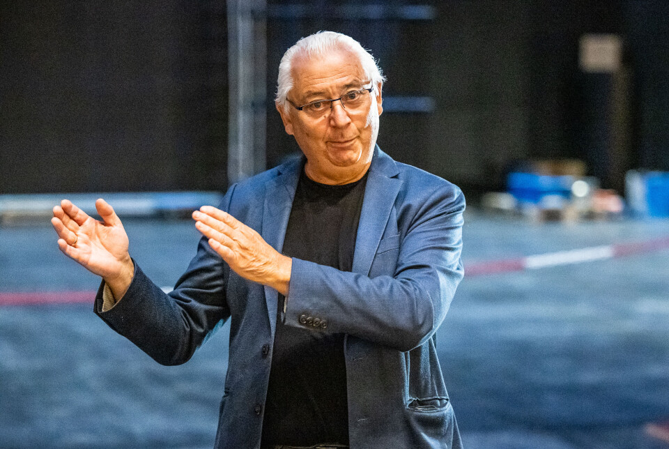 Dirigent Egil Holberg (Smøla Janitsjar).
