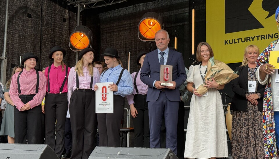 Kristiansund kommune mottok den gjeve prisen Norges kulturkommune på Kulturytring