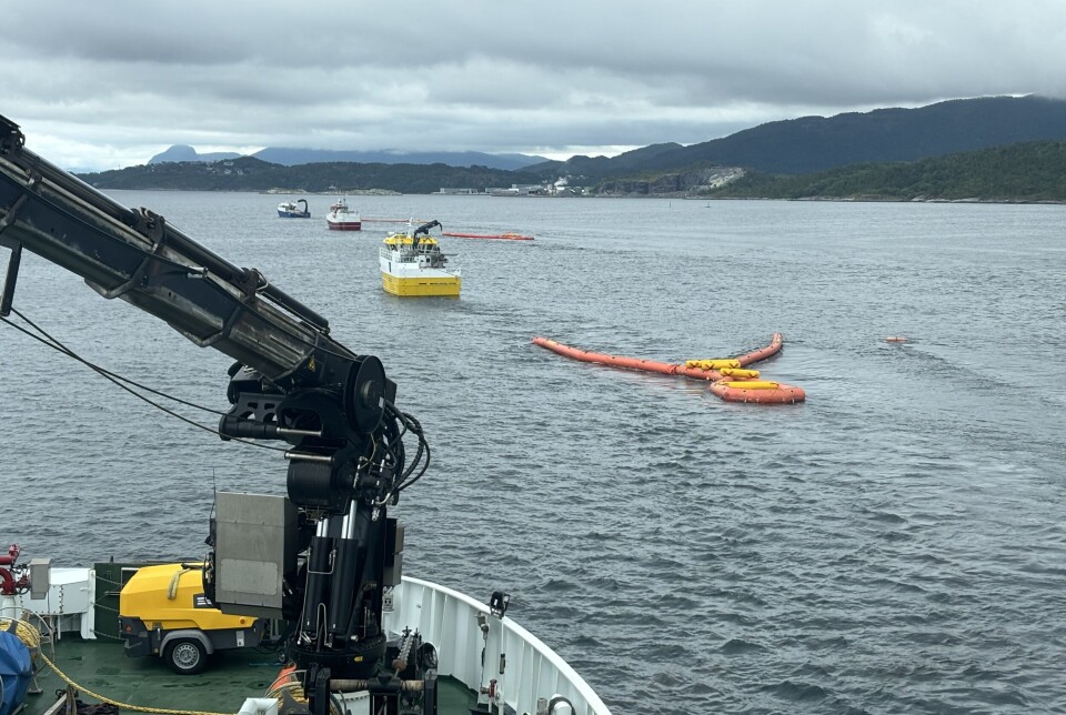 Beredskapsøvelse på Bremsnesfjorden.