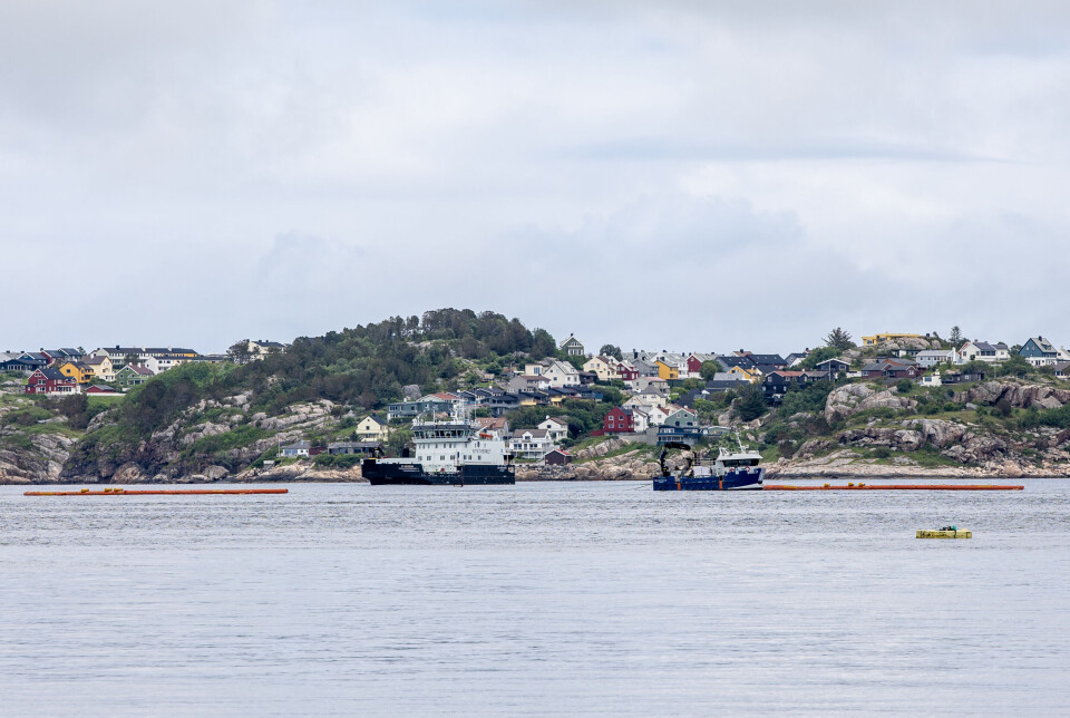 Beredskapsøvelse på Bremnesfjorden.