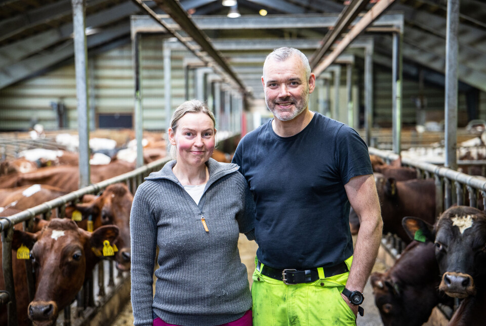 Gårdbbrukerne på Negarden på Mork; Heidi Mork og Bjørn Erik Rånes.