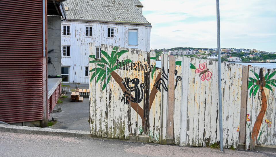 Tahiitbrygga er duket for Tahiti-fest lørdag 27. juni. FOTO: PER MORK