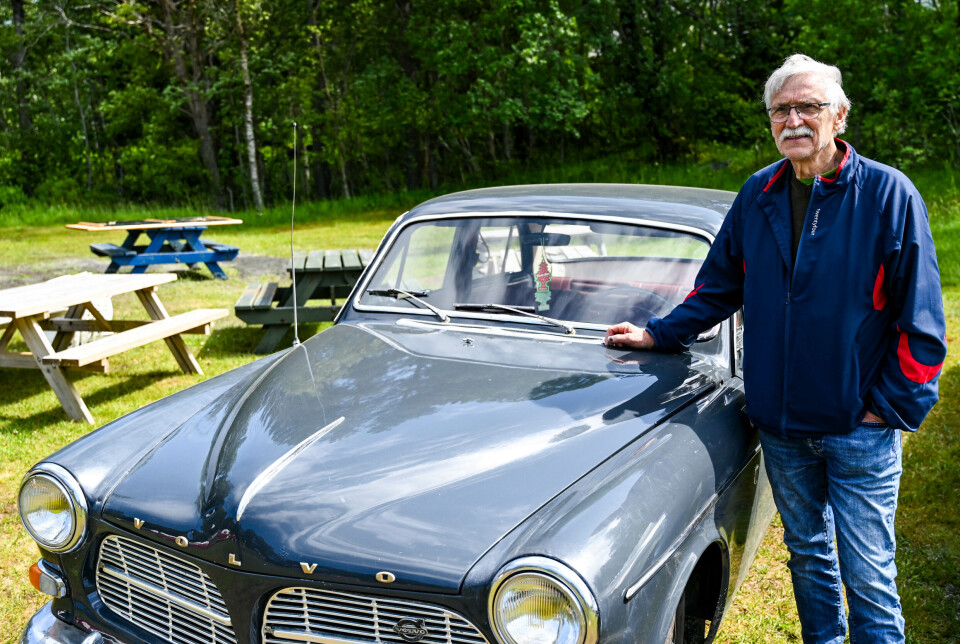 Kåre Williamsen med sin 1966 Volvo Amazon 121.