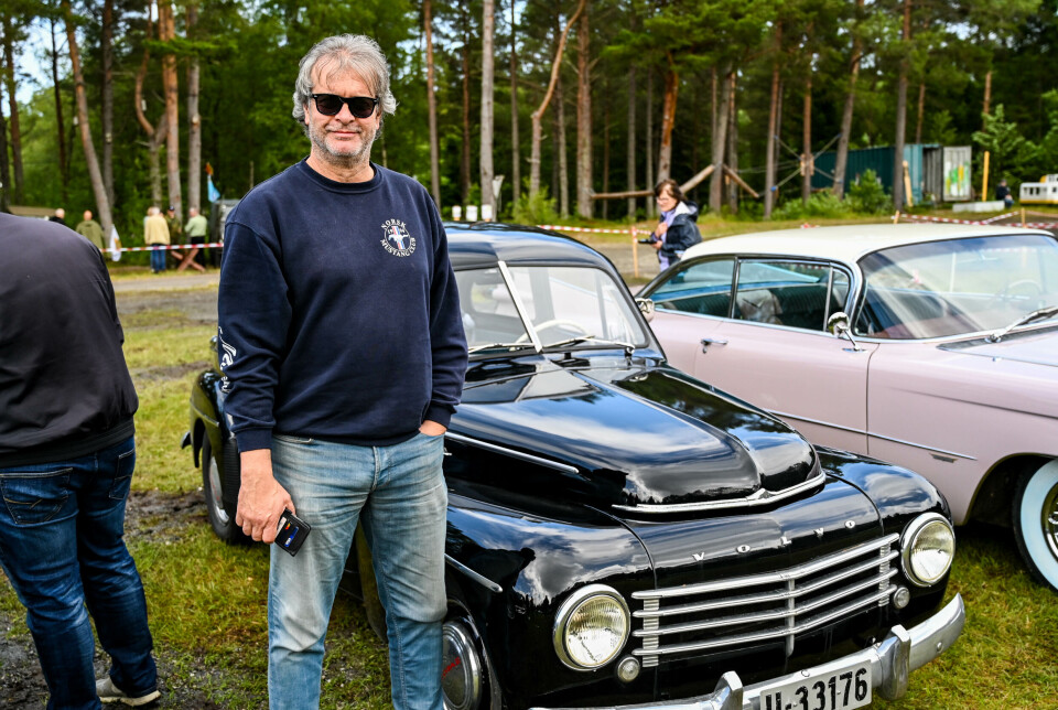 Vidar Fredsvik med sin 1958 Volvo PV444.