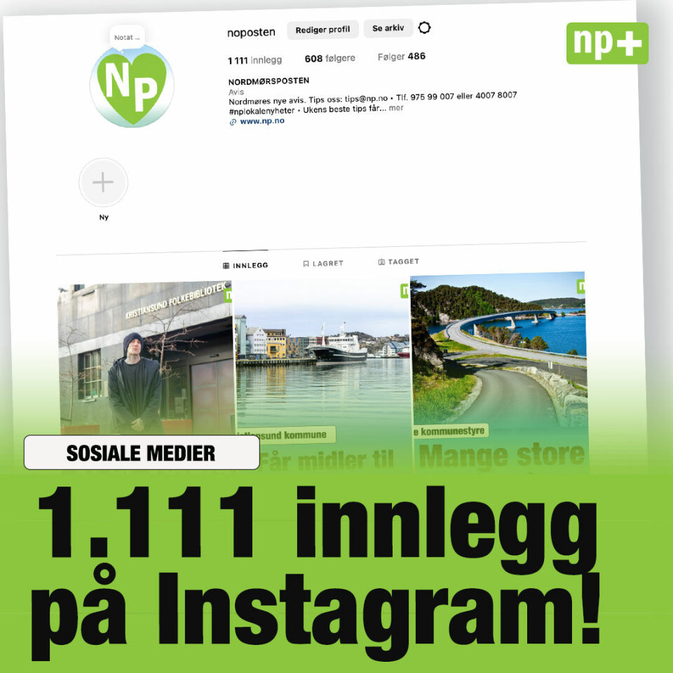 NP.no feirer 1.1111 innlegg på Instagram.