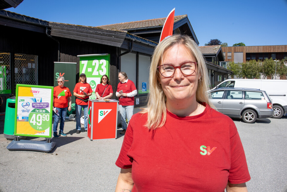 Line Karlsvik, førstekandidat for SV i Møre og Romsdal.