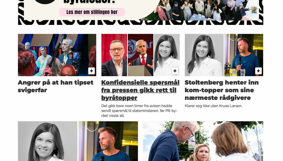 Skjermbilde fra KOM24 sine Kruse Larsen-oppslag.