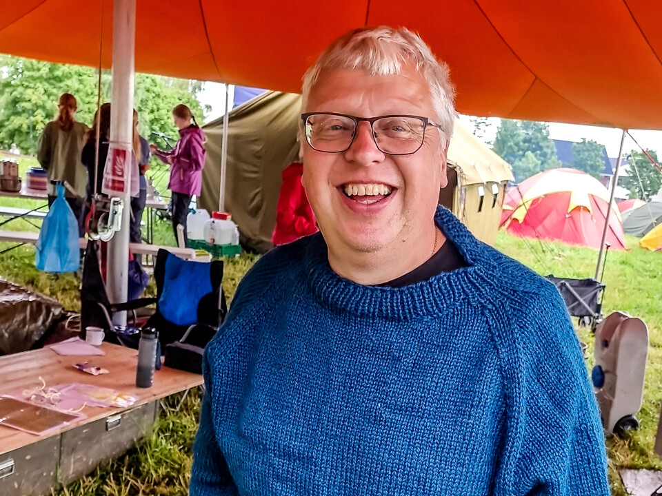 Speiderleder Svein Heggem.