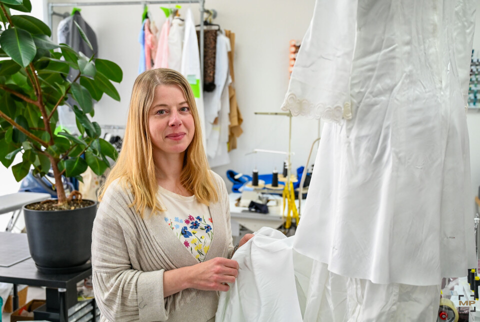 Inga Nikitina inne i systua som nå er blitt solgt.