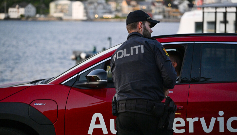 Promillekontroll på kaia i Kristiansund natt til søndag 13. juli 2025.