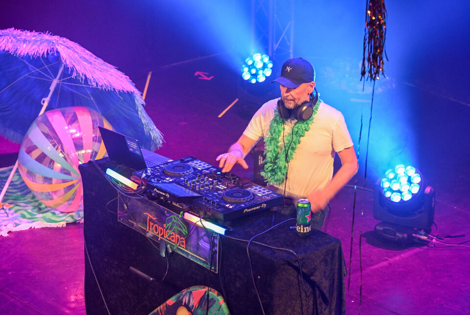 Tropicana sommerfest 12. juli på Kulturfabrikken i Kristiansund. Stig Rovik i aksjon.