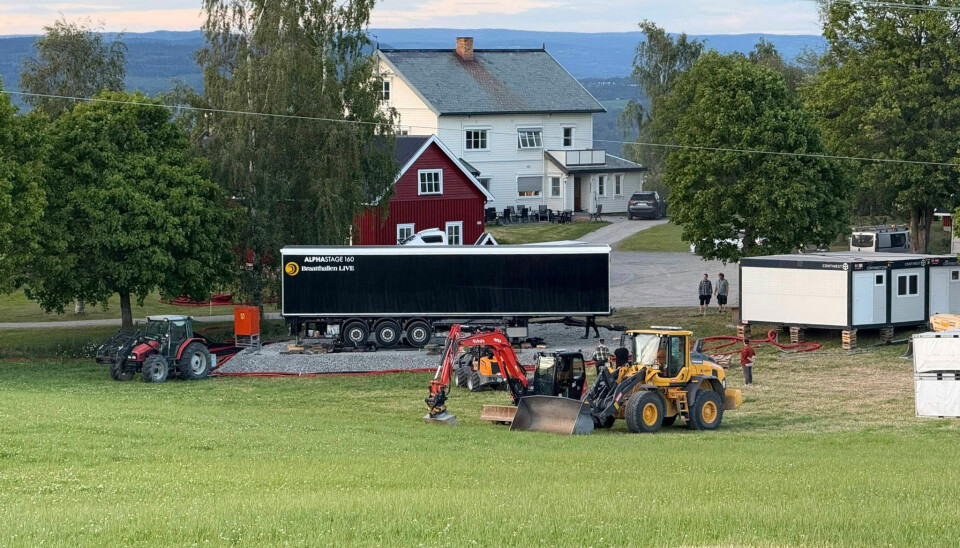 Her er Braatthallens scene på Gjøvik i forbindelse med speiderleiren. FOTO: BRAATTHALLEN