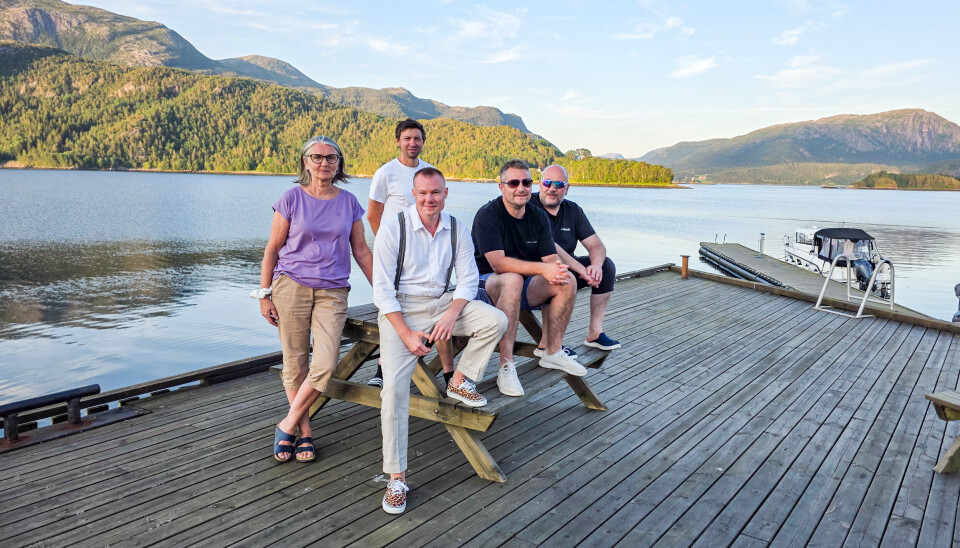 Fra venstre, Ann-Mari Ulfsnes (leder), Per Arne Onsrud (kasserer), Øyvind Kvammen (musikkansvarlig), Kjell Arne Folde (vara). Bak: Bjørnar Ulfsnes (styremedlem).