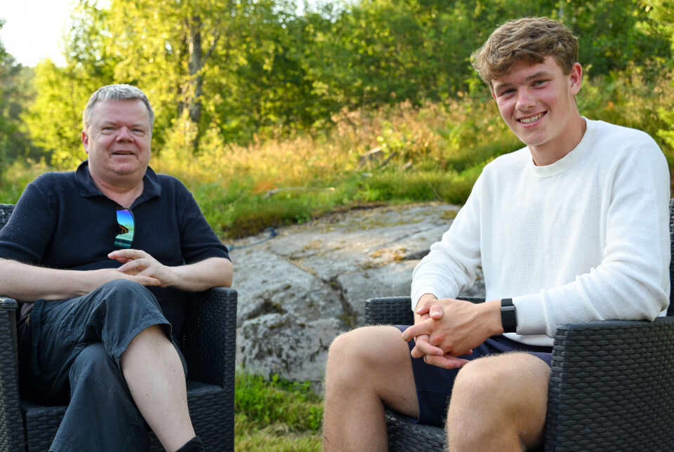 F.v.: Torbjørn Andersen fra NP.no og Haakon Haugen.