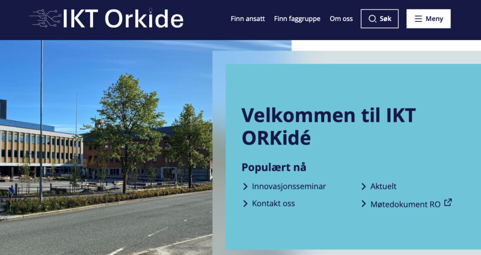 Nettsiden til IKT ORKidé.