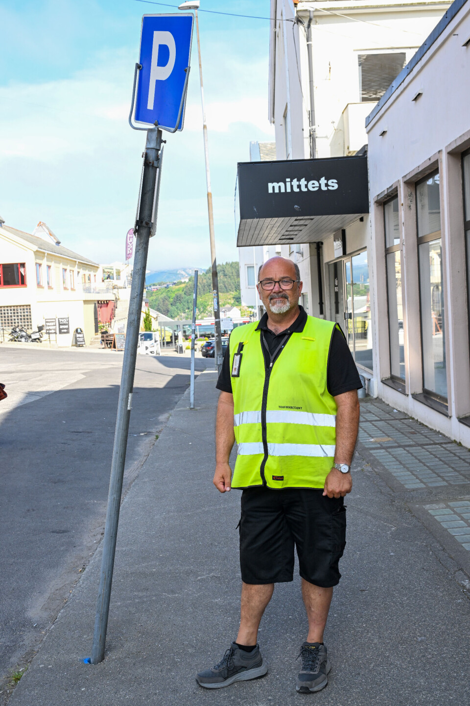 Jan Ove Kvande er trafikkbetjent hos Kristiansund Parkering AS.