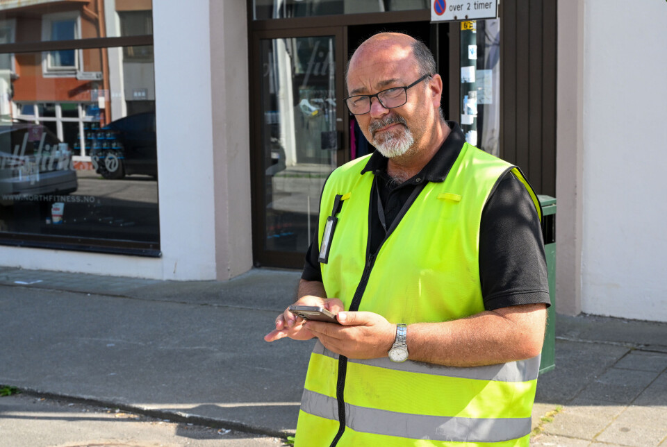 Jan Ove Kvande er trafikkbetjent hos Kristiansund Parkering AS.