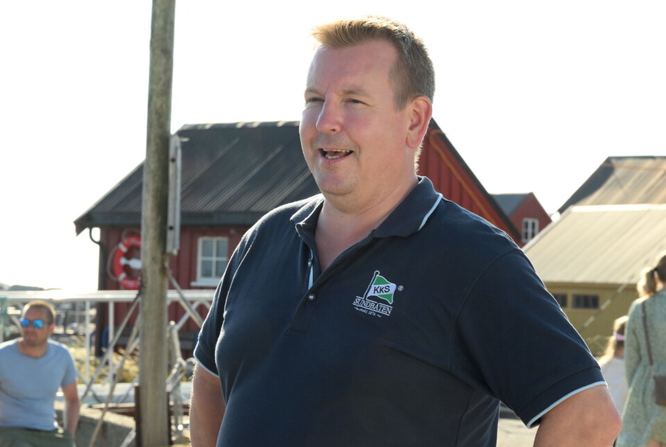 Arild Dybå-Eidem, daglig leder i Kristiansund Kommunale Sundbåtvesen Kf, på Grip. FOTO: JOHN BERGE