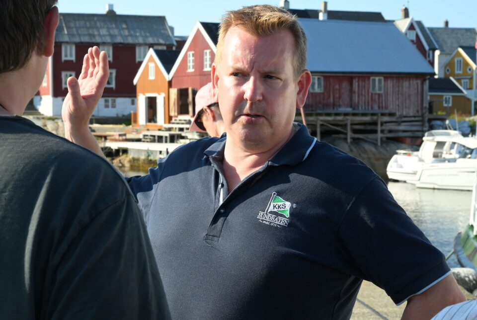 Arild Dybå-Eidem, daglig leder i Kristiansund Kommunale Sundbåtvesen Kf, på Grip. FOTO: JOHN BERGE