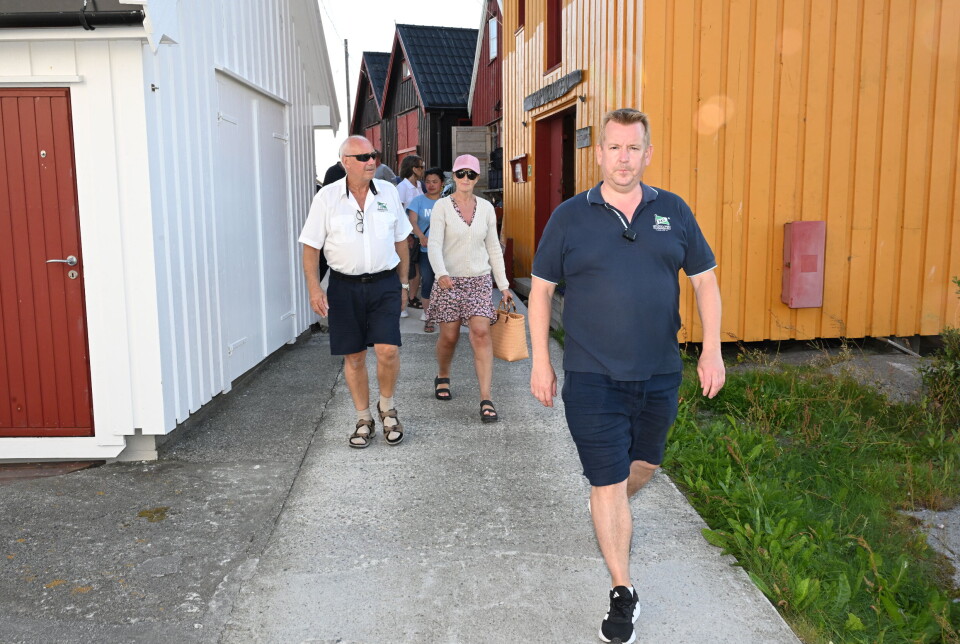 Arild Dybå-Eidem, daglig leder i Kristiansund Kommunale Sundbåtvesen Kf, på Grip. FOTO: JOHN BERGE