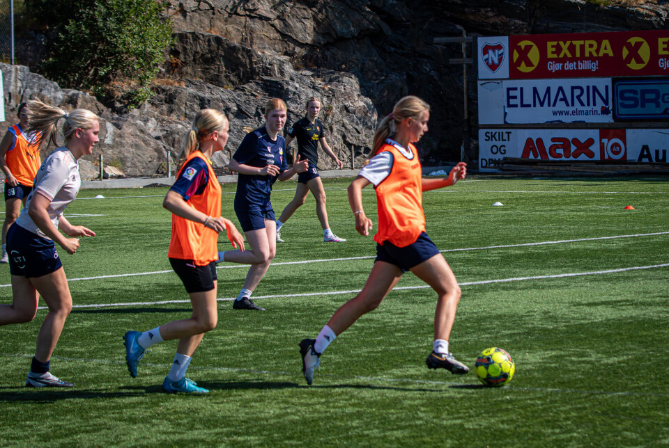 Dahle IL sine jenter er klare for Norway Cup.