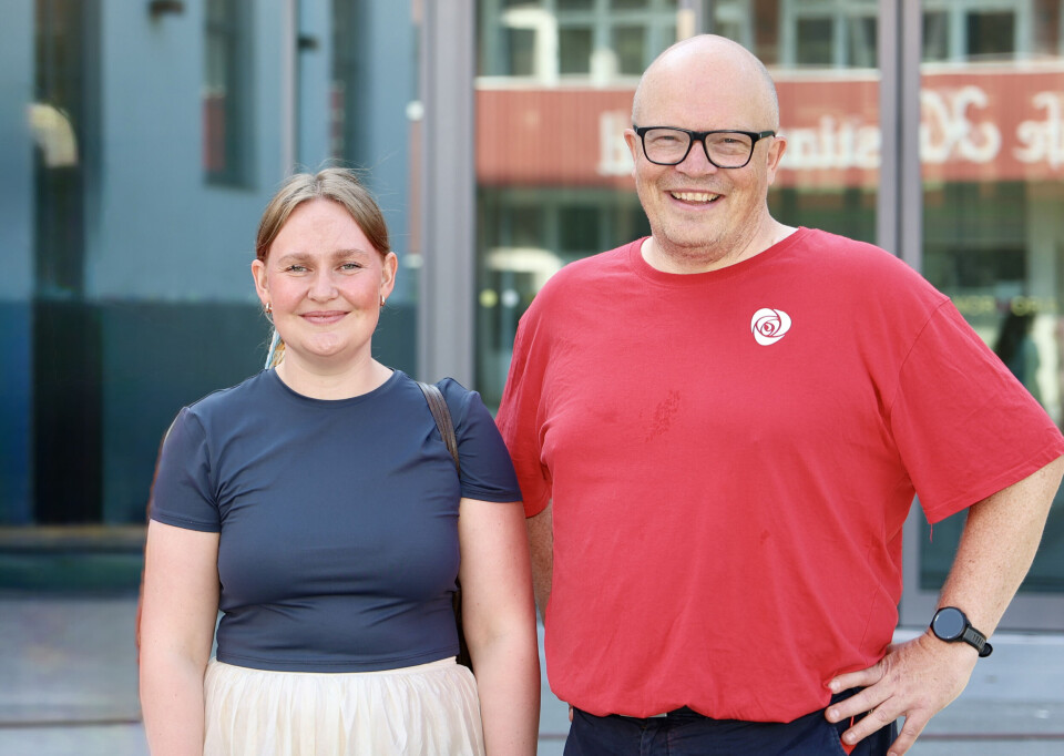 Fra venstre: Åse Kristin Ask Bakke, og Per Vidar Kjølmoen, stortingsrepresentanter Ap.