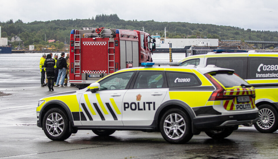 Gasslekkasje på Dale ved gamle Sterkoder. FOTO: VEGARD GRIMSTAD