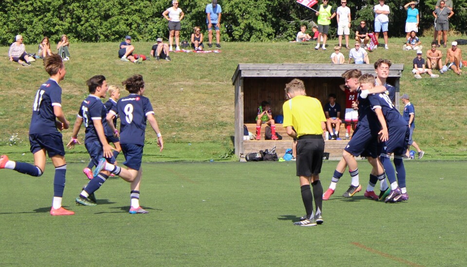 Dahle/Nordlandet i Norway Cup Theo, Klas, Liam, Jonah, Adrian ,Daniel og Henrik.